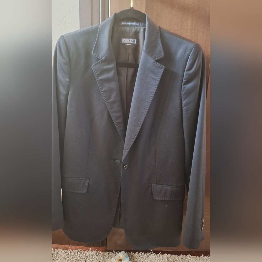 Lands' End Classic Black  Blazer